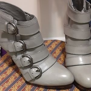 Coach buckle booties